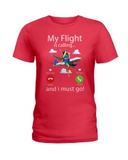 My Flight Is Calling And I Must Go Shirt - Shirt For Flight Attendants - Flight Attendant Birthday Xmas Gift - Size S To 6XL Ladies T-Shirt tile