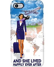 And She Lived Happily Ever After Phone Case - Phone Case For Flight Attendants - Flight Attendant Vintage Art Phone Case i-phone-8-case
