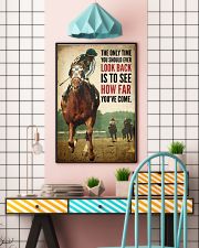 The Only Time You Should Ever Look Back Is To See How Far You've Come Poster - Poster For Horse Racers - Horse Raver Birthday Xmas Gift - No Frame 11x17 Poster lifestyle-poster-6