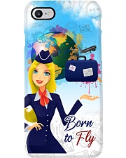 Born To Fly Phone Case - Phone Case For Flight Attendants - Flight Attendant Phone Case i-phone-8-case