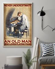 Never Underestimate An Old Man Who Loves Playing Piano Vintage Poster - Poster For Pianists - Pianist Birthday Xmas Gift - Home Decor - No Frame 11x17 Poster lifestyle-poster-1