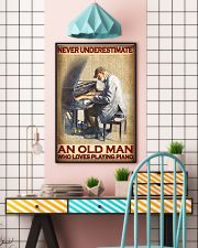 Never Underestimate An Old Man Who Loves Playing Piano Vintage Poster - Poster For Pianists - Pianist Birthday Xmas Gift - Home Decor - No Frame 11x17 Poster lifestyle-poster-6