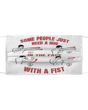 Some People Just Need A Hug In The Face With A Fist Face Mask - Face Mask For Boxers - Boxer Cloth face mask front