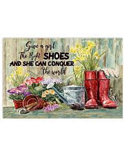 Give A Girl The Right Shoes And She Can Conquer The World Vintage Poster - Poster For Gardeners - Birthday Xmas Gift For Gardeners - Gardening Poster 17x11 Poster front