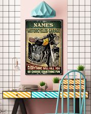 Name's Motorcycles Garage Everything Will Kill You So Choose Something Fun Poster - Name Can Be Customized - Poster For Motorcycles Garage - No Frame 11x17 Poster lifestyle-poster-6