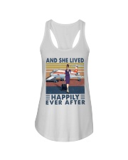 And She Lived Happily Ever After Shirt - Shirt For Flight Attendants - Flight Attendant Vintage Art Shirt - Size S To 6XL Ladies Flowy Tank tile