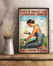 That's What I Do I Garden I Drink And I Know Things Vintage Poster - Gardening Poster - Wall Art - No Frame Full Size 11x17 16x24 24x36 Inches 11x17 Poster lifestyle-poster-3