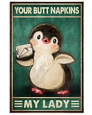 Your Butt Napkins My Lady Poster - Penguin And Paper Funny Toilet Poster - Bathroom Decor - No Frame Full Size 11''x17'' 16''x24'' 24''x36'' 11x17 Poster front