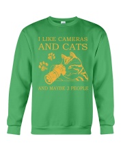 I Like Cameras And Cats And Maybe 3 People Shirt - Sweatshirt Hoodie Long Sleeve Tank Top T-shirt Available - Size S To 6XL Crewneck Sweatshirt tile
