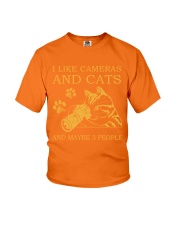 I Like Cameras And Cats And Maybe 3 People Shirt - Sweatshirt Hoodie Long Sleeve Tank Top T-shirt Available - Size S To 6XL Youth T-Shirt tile