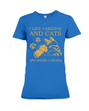 I Like Cameras And Cats And Maybe 3 People Shirt - Sweatshirt Hoodie Long Sleeve Tank Top T-shirt Available - Size S To 6XL Premium Fit Ladies Tee tile