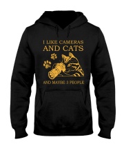 I Like Cameras And Cats And Maybe 3 People Shirt - Sweatshirt Hoodie Long Sleeve Tank Top T-shirt Available - Size S To 6XL Hooded Sweatshirt tile