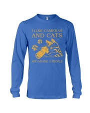 I Like Cameras And Cats And Maybe 3 People Shirt - Sweatshirt Hoodie Long Sleeve Tank Top T-shirt Available - Size S To 6XL Long Sleeve Tee tile