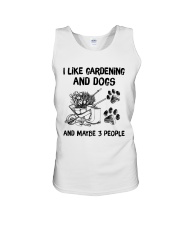 I Like Gardening And Dogs And Maybe 3 People Shirt - Shirt For Gardening And Dog Lovers-Sweatshirt Hoodie Long Sleeve Tank Top Available-Size S To 6XL Unisex Tank tile