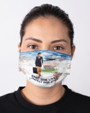 And She Lived Happily Ever After Face Mark - Face Mask For Flight Attendant - Flight Attendant Cloth face mask aos-face-mask-lifestyle-01