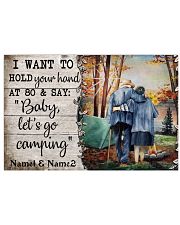 I Want To Hold Your Hand At 80 And Say Baby Let's Go Camping Name 1 And Name 2 Poster - Names Can Be Customized - Poster For Camping Lovers - No Frame 17x11 Poster front