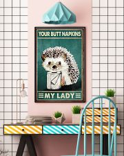 Your Butt Napkins My Lady Poster - Hedgehog And Paper Funny Toilet Poster - Bathroom Wall Art Decor - No Frame 11x17 Poster lifestyle-poster-6