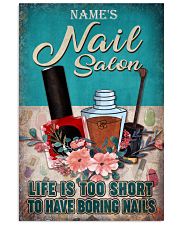 Name's Nail Salon Life Is Too Short To Have Boring Nails Poster - Poster For Nail Salon - Nail Salon Wall Art Decor - No Frame 11x17 Poster front