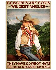 Cowgirls Are God's Wildest Angles They Have Cowboy Hats For Halos and Horses For Wings Poster - Poster For Cowgirls - Home Decor - Wall Art - No Frame 11x17 Poster front