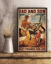 Dad And Son Best Friends For Life Poster - Pilot And Son Poster - Home Decor - No Frame Full Size 11''x17'' 16''x24'' 24''x36'' - Wall Art 11x17 Poster lifestyle-poster-3