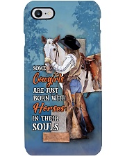 Some Cowgirls Are Just Born With Horses In Their Souls Phone Case i-phone-8-case