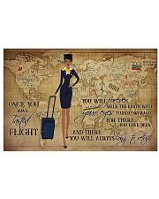 Once You Have Tasted Flight You Will Forever Walk The Earth With Your Eyes Turned Skyward Poster - Flight Attendant Vintage Art Picture - No Frame 17x11 Poster front