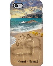 Aloha Name 1 Name 2 Phone Case - Names Can Be Customized - Hawaii Beach Vintage Art Phone Case i-phone-8-case