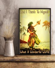And I Think To Myself What A Wonderful World Poster - Home Decor - Wall Art - No Frame - Full Size 11x17 16x24 24x36 Inches 11x17 Poster lifestyle-poster-3