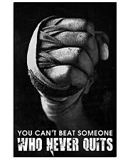 You Can't Beat Someone Who Never Quits Boxing Poster - Home Decor - Wall Art - No Frame Full Size 11x17 16x24 24x36 Inches 11x17 Poster front