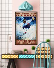 That's What I Do I Ski I Drink Beer And I Know Things Poster - Poster For Skiing Lovers - Skiing Lover Birthday Xmas Gift - No Frame 11x17 Poster lifestyle-poster-6