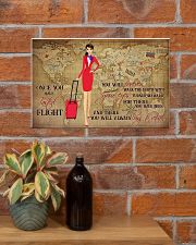 Once You Have Tasted Flight You Will Forever Walk The Earth With Your Eyes Turned Skyward Flight Attendant Poster - No Frame 17x11 24x16 36x24 Inches 17x11 Poster poster-landscape-17x11-lifestyle-23