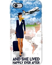 And She Lived Happily Ever After Phone Case - Phone Case For Flight Attendants - Flight Attendant Birthday Xmas Gift Phone Case i-phone-8-case