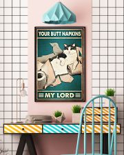 Your Butt Napkins My Lord Poster - Cat And Paper Funny Toilet Poster - Bathroom Wall Art Decor - No Frame Full Size 11''x17'' 16''x24'' 24''x36'' 11x17 Poster lifestyle-poster-6