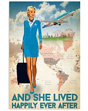 And She Lived Happily Ever After Poster - Poster For Flight Attendants - Home Decor - No Frame Full Size 11x17 16x24 24x36 Inches 11x17 Poster front