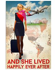 And She Lived Happily Ever After Flight Attendant Poster - Home Decor - No Frame Full Size 11x17 16x24 24x36 Inches 11x17 Poster front