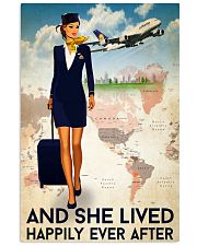 And She Lived Happily Ever After Poster - Poster For Flight Attendants - Home Decor - No Frame Full Size 11x17 16x24 24x36 Inches 11x17 Poster front