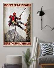Don't Fear Death Fear The Un-lived Life Poster - Poster For Rock Mountain Climbers - Home Wall Decor -No Frame Full Size 11''x17'' 16''x24'' 24''x36'' 11x17 Poster lifestyle-poster-1