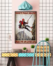 Don't Fear Death Fear The Un-lived Life Poster - Poster For Rock Mountain Climbers - Home Wall Decor -No Frame Full Size 11''x17'' 16''x24'' 24''x36'' 11x17 Poster lifestyle-poster-6