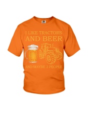 I Like Tractors And Beer And Maybe 3 People Shirt - Sweatshirt Hoodie Long Sleeve Tank Top T-shirt Available - Size S To 6XL Youth T-Shirt tile