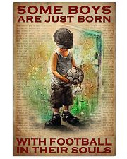 Some Boys Are Just Born With Football In Their Souls Vintage Poster - Poster For Football Players - Football Player Birthday Xmas Gift - Home Decor 11x17 Poster front