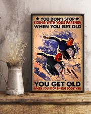 You Don't Stop Skiing With Your Partner When You Get Old You Get Old When You Stop Skiing Poster - Poster For Skiing Partners - No Frame 11x17 Poster lifestyle-poster-3