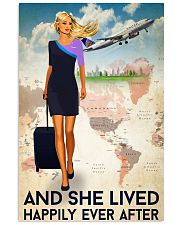 And She Lived Happily Ever After Flight Attendant Poster - Home Decor - No Frame Full Size 11x17 16x24 24x36 Inches 11x17 Poster front