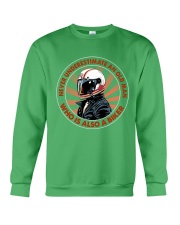 Never Underestimate An Old Man Who Is Also A Biker Shirt - Shirt For Motorcycle Riders - Biker Shirt-Motorbike Rider Birthday Xmas Gift-Size S To 6XL Crewneck Sweatshirt tile