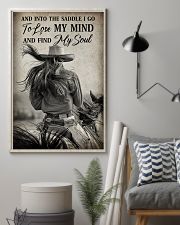 And Into The Saddle I Go To Lose My Mind And Find My Soul Poster - Poster For Horse Riders - Cowgirl Poster - Home Decor - Wall Art - No Frame 11x17 Poster lifestyle-poster-1