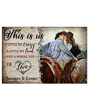 This Is Us A Little Bit Crazy A Little Bit Loud And A Whole Lot Of Love Poster - Names Can Be Customized - Poster For Horse Lovers -Birthday Xmas Gift 17x11 Poster front