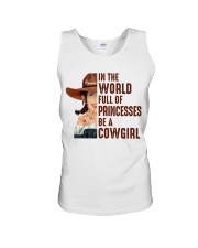 In A World Full Of Princesses Be A Cowgirl Shirt - Shirt For Cowgirls - Cowgirl Birthday Xmas Gift Unisex Tank tile