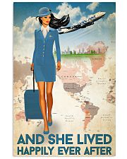 And She Lived Happily Ever After Poster - Poster For Flight Attendants - Home Decor - No Frame Full Size 11x17 16x24 24x36 Inches 11x17 Poster front