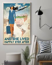And She Lived Happily Ever After Poster - Poster For Flight Attendants - Home Decor - No Frame Full Size 11x17 16x24 24x36 Inches 11x17 Poster lifestyle-poster-1