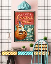 Name's Guitar Room Praise Him With The Strings Psalm 150:4 Poster - Name Can Be Customized - Poster For Guitar Rooms - No Frame Size 11x17 16x24 24x36 11x17 Poster lifestyle-poster-6