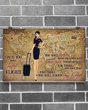 Once You Have Tasted Flight You Will Forever Walk The Earth With Your Eyes Turned Skyward Flight Attendant Poster - No Frame 17x11 24x16 36x24 Inches 17x11 Poster poster-landscape-17x11-lifestyle-18